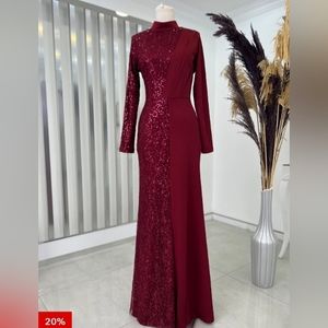 (SOLD)evening maxi dress/Muslim